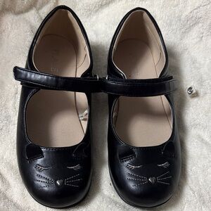 The Children's Place Black Cat Face Dress Shoes